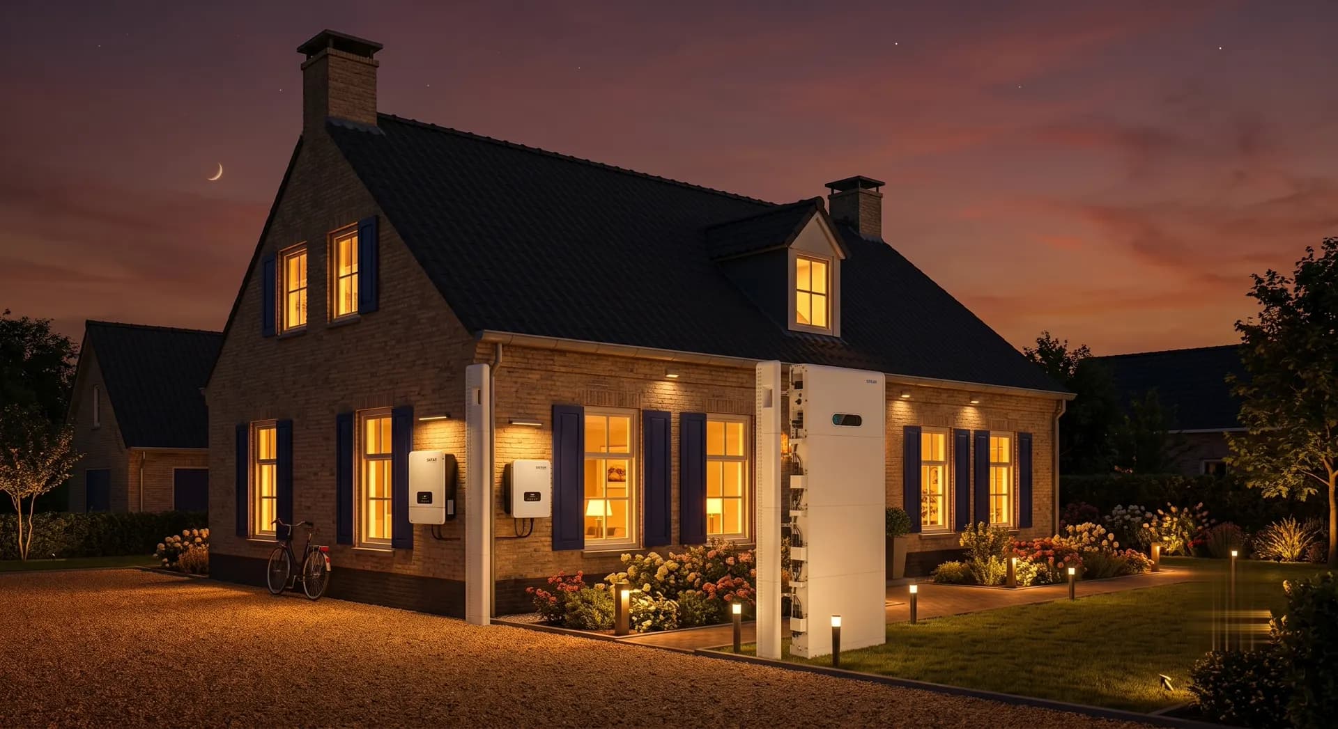 Sofar PowerAll thuisbatterij aan de gevel van een Nederlandse woning