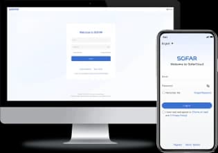 SofarCloud app op telefoon en computer